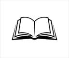 стокові ілюстрації на тему креативний чорний значок відкритої книги векторний дизайн - наука