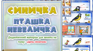 Дидактичний матеріал "Синичка - пташка невеличка"