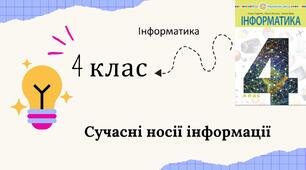 Сучасні носії інформації.