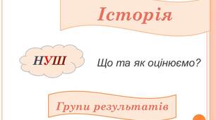 Історія (орієнтири для оцінювання груп результатів НУШ)