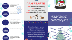 Безпечні зимові канікули, інструктаж, техніка безпеки , правила безпеки