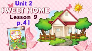 Презентація для 3 класу до 9 уроку "Unit 2. SWEET HOME" с.41 (до підручника О.Карп'юк)