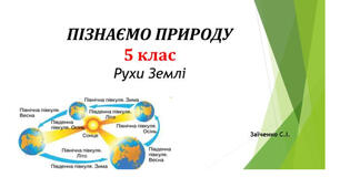 5 клас. Презентація "Рухи Землі" НУШ