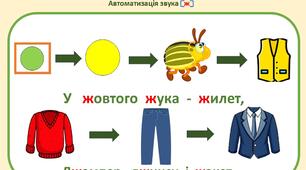 Мнемотаблиця на автоматизацію звука Ж