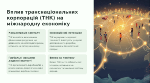 Багаторівневість світового господарства, його просторова структура за концепцією «Центр – периферія».
