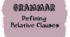 Grammar. Defining Relative Clauses