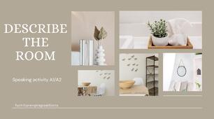 Презентація Speaking activity A1/A2 furniture+prepositions