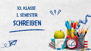 Німецька мова 10 клас перший семестр контроль письма (10.Klasse I.Semester Schreiben)