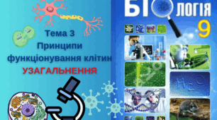 Принципи функціонування клітин. Тема 3 - узагальнення