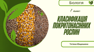 Класифікація покритонасінних рослин. 7клас. НУШ