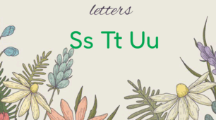 Інтерактивна книжечка для вивчення англійських літер Ss, Tt, Uu.