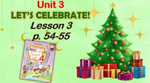 Презентація для 4 класу до 3 уроку "Unit 3. Let's celebrate!" с.54-55 (до підручника О.Карп'юк)