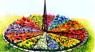 Квітковий годинник