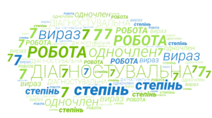 Діагностувальна робота №3 з групами результатів "Цілі вирази. Одночлени. Степінь з натуральним показником"