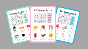 CVC Words. Short a \ e \ o