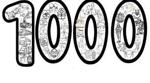 Розмальовка 1000 днів від початку війни
