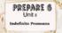 Prepare 6. Unit 8. Favourite Places. GRAMMAR. Indefinite pronouns