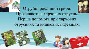 Отруйні рослини і гриби. Профілактика харчових отруєнь. Перша допомога при харчових отруєннях та кишкових інфекціях. Практична робота № 5 «Відпрацювання навичок першої допомоги при харчових отруєннях і кишкових інфекцій».