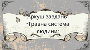 Аркуш завдань для учнів 8 класу на тему: "Травна система людини"