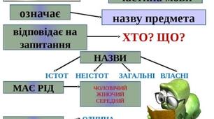 Мовна тема "Іменник"