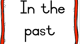 In the past (module 3)
