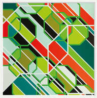 abstract art genre: Sony (Los Angeles) by Sarah Morris