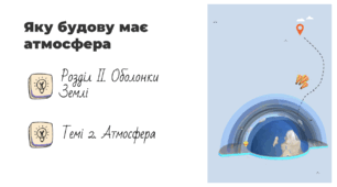 Презентація на тему: "Яку будову має атмосфера", 6 клас НУШ