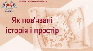 НУШ / Презентація до уроку «Як пов'язані історія і простір»