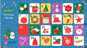 Christmas Advent Calendar for grade 2