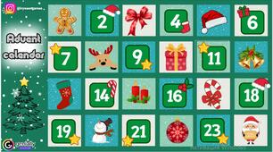  Christmas Advent Calendar for grades 5-6