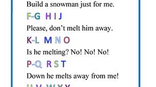 Snowman ABC cheer