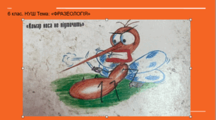 6 клас НУШ тема "Фразеологія"