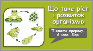Що таке ріст і розвиток організмів