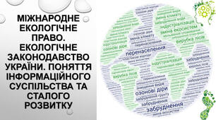 Поняття інформаційного суспільства та сталого розвитку.