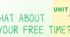 Діагностична робота What about your free time?