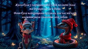 Новий рік Казка Змагання Дракона та Змії