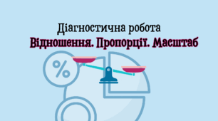 Діагностична робота №4 з теми «Відношення. Пропорції. Масштаб». 6 клас. За групами загальних результатів.