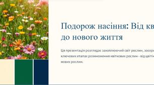 Презентація: "Квіткові. Насінина і плід. Поширення плодів і насінин"