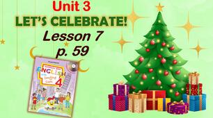 Презентація для 4 класу до 7 уроку "Unit 3. Let's celebrate!" с.59 (до підручника О.Карп'юк)