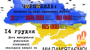 14 грудня - День вшанування учасників ліквідації наслідків аварії на Чорнобильській АЕС: набір для оформлення дошки та класу з матеріалами для інформаційної години вшанування (3-11 клас)