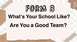 Test № 3 "School Life. Are You a Good Team?" form 8 (copy)