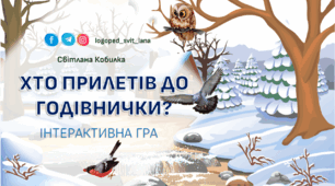 Інтерактивна гра "Хто прилетів до годівнички"