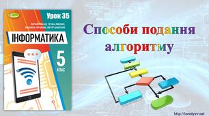 5 клас 35 урок. НУШ. Способи подання алгоритмів.