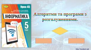 5 клас 45 урок. НУШ. Алгоритми та програми з розгалуженнями