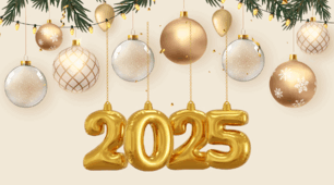 Розтяжка " З Новим роком" 2025
