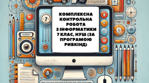 Комплексна контрольна робота з інформатики 7 клас НУШ за групами результатів