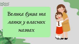 Презентація "Велика буква та лапки у власних назвах"