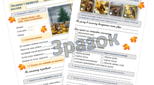 Діагностувальна робота №3 "Людина і природа восени"