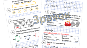 Діагностувальна робота №3 "Порядок дій. Периметр"