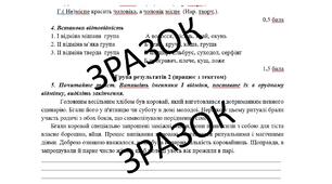 Комплексна підсумкова робота (КПР) за чотирма групами результатів 6 клас НУШ з теми «Іменник (відмінювання і правопис)»